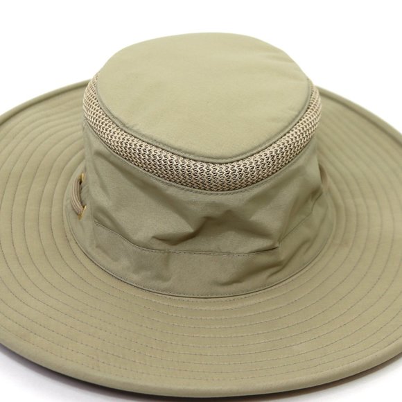 Tilley Hat The Airflo Size 7 Unisex Tan Nylon Polyester - Picture 5 of 8